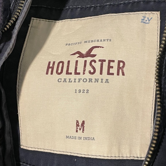 Hollister Men's Gray Military Jacket - Size M - Picture 3 of 4